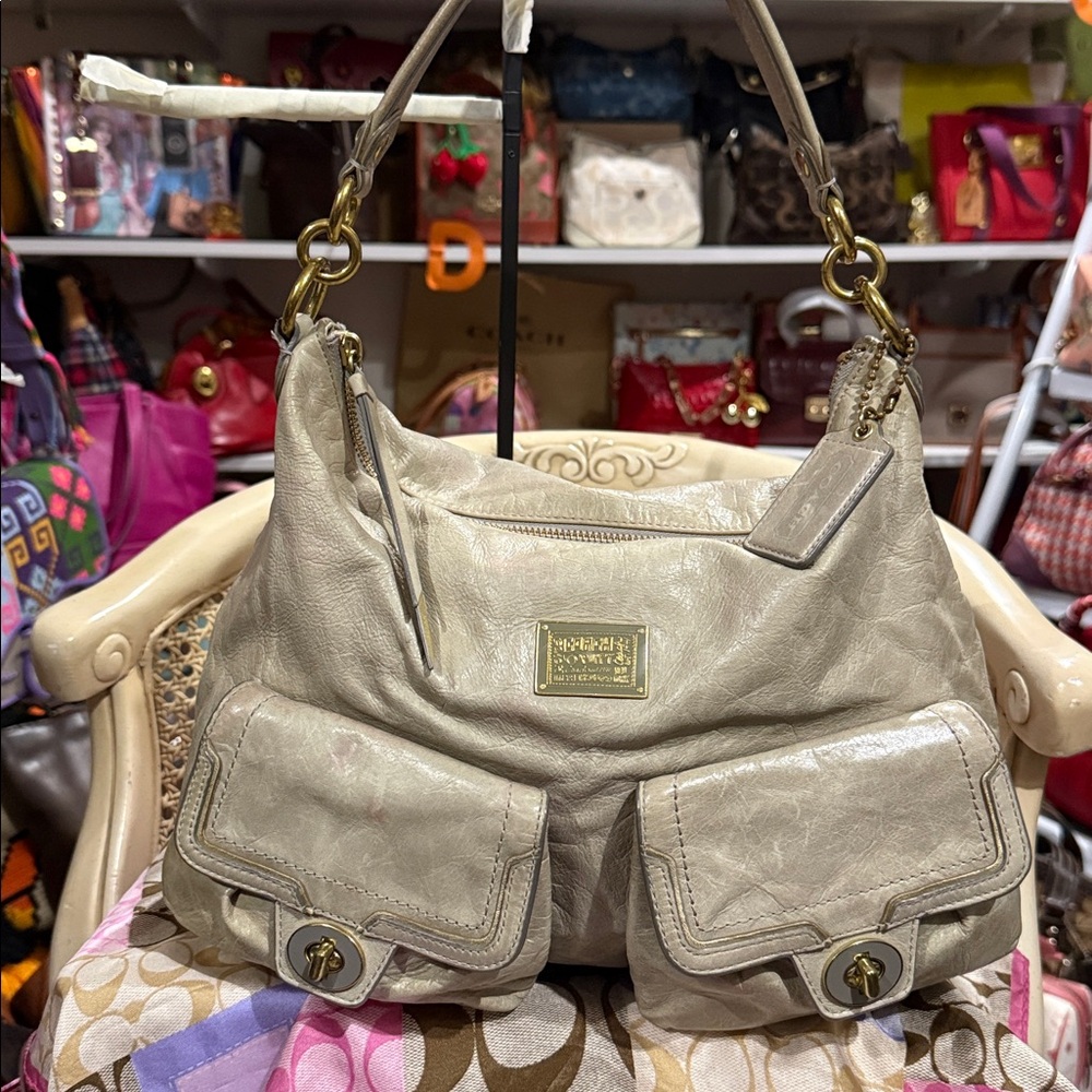 Coach Poppy Legacy Limited Edition Leather Hobo Bag and crossbody